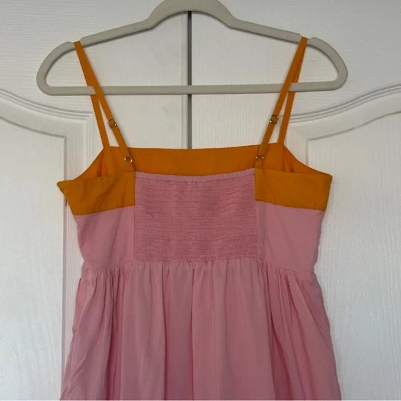 J. Crew 100% Cotton Tiered Color-Block Maxi Dress - Size 6 - Breathable - Picture 5 of 9